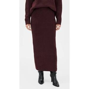 NEW LINE AND DOT women's hart skirt in burgundy